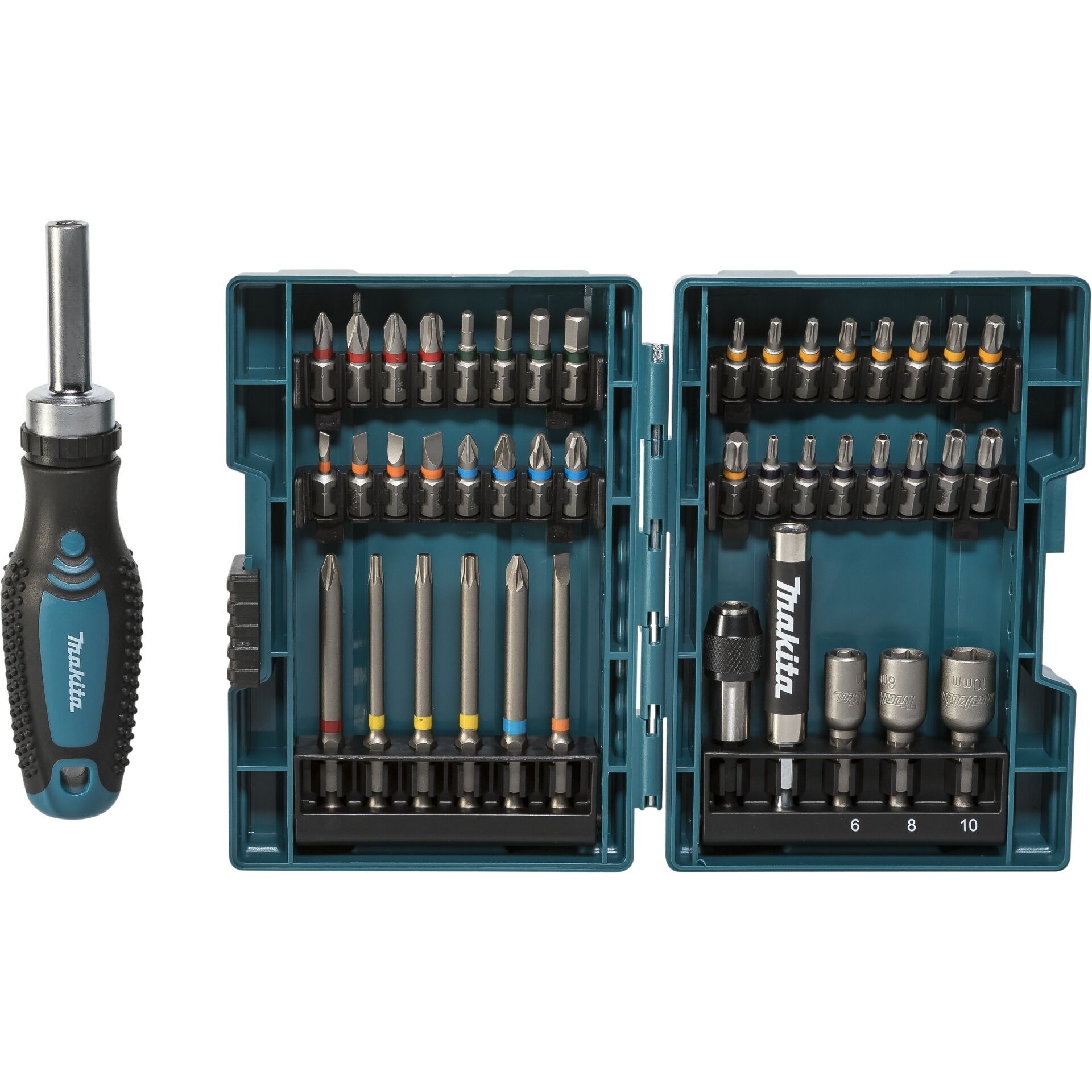 Makita E-25096 Bit-Set mit Ratschengriff 44-tlg.