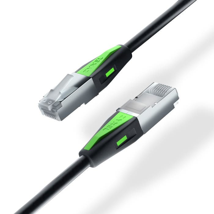 Sotel | Zyxel ACCESSORY-ZZ0110F networking cable Black 1 m Cat6a
