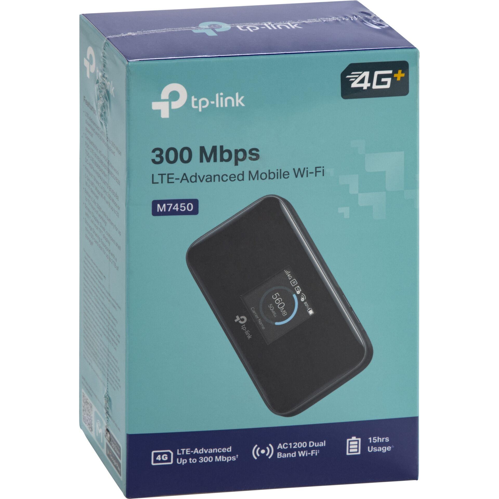 TP-Link 300Mbps LTE-Advanced Mobile Wi-Fi M7450 - TP-Link 300Mbps LTE-