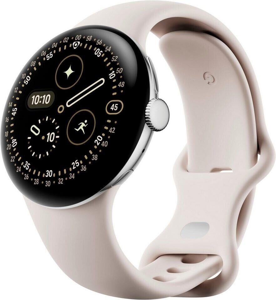Google Pixel Watch 4 AMOLED 45 mm Digital Touchscreen Silver Wi-Fi