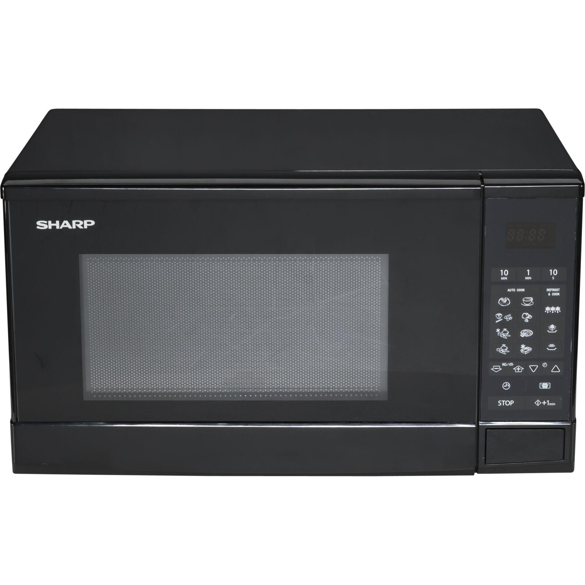 Sharp R-270BK Solo-Mikrowelle schwarz