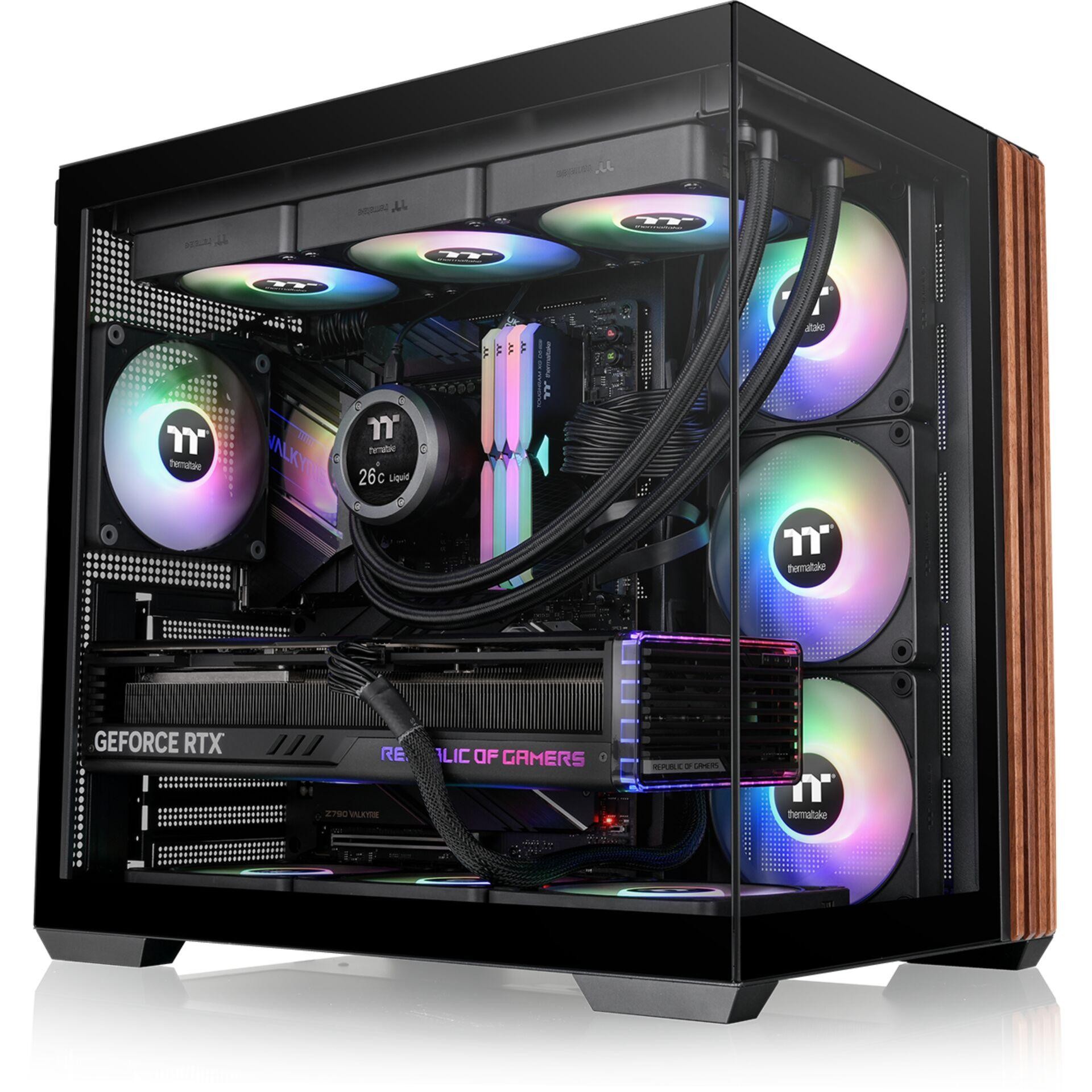 Thermaltake View 380 WS ARGB Midi Tower Black - Thermaltake View 380
