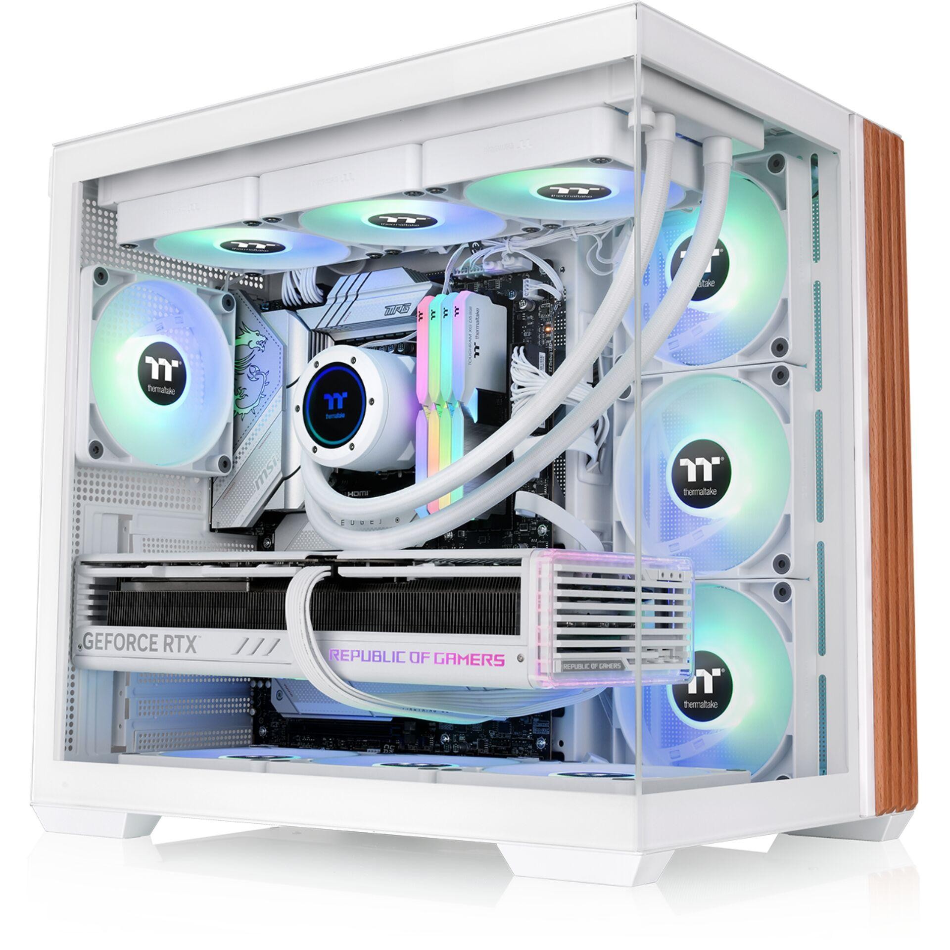 Thermaltake View 380 WS ARGB Midi Tower White - Thermaltake View 380