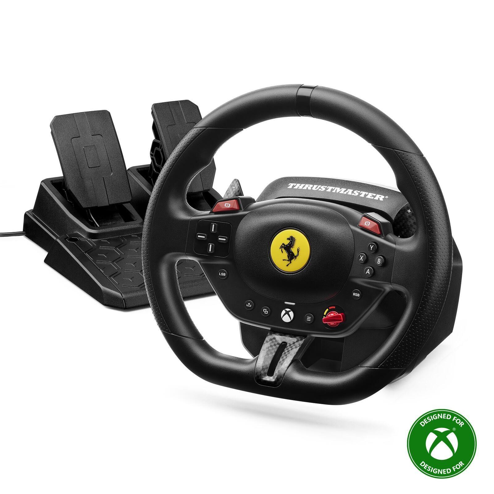 Thrustmaster T98 Ferrari 296 GTS Negro USB Volante + Pedales Analó