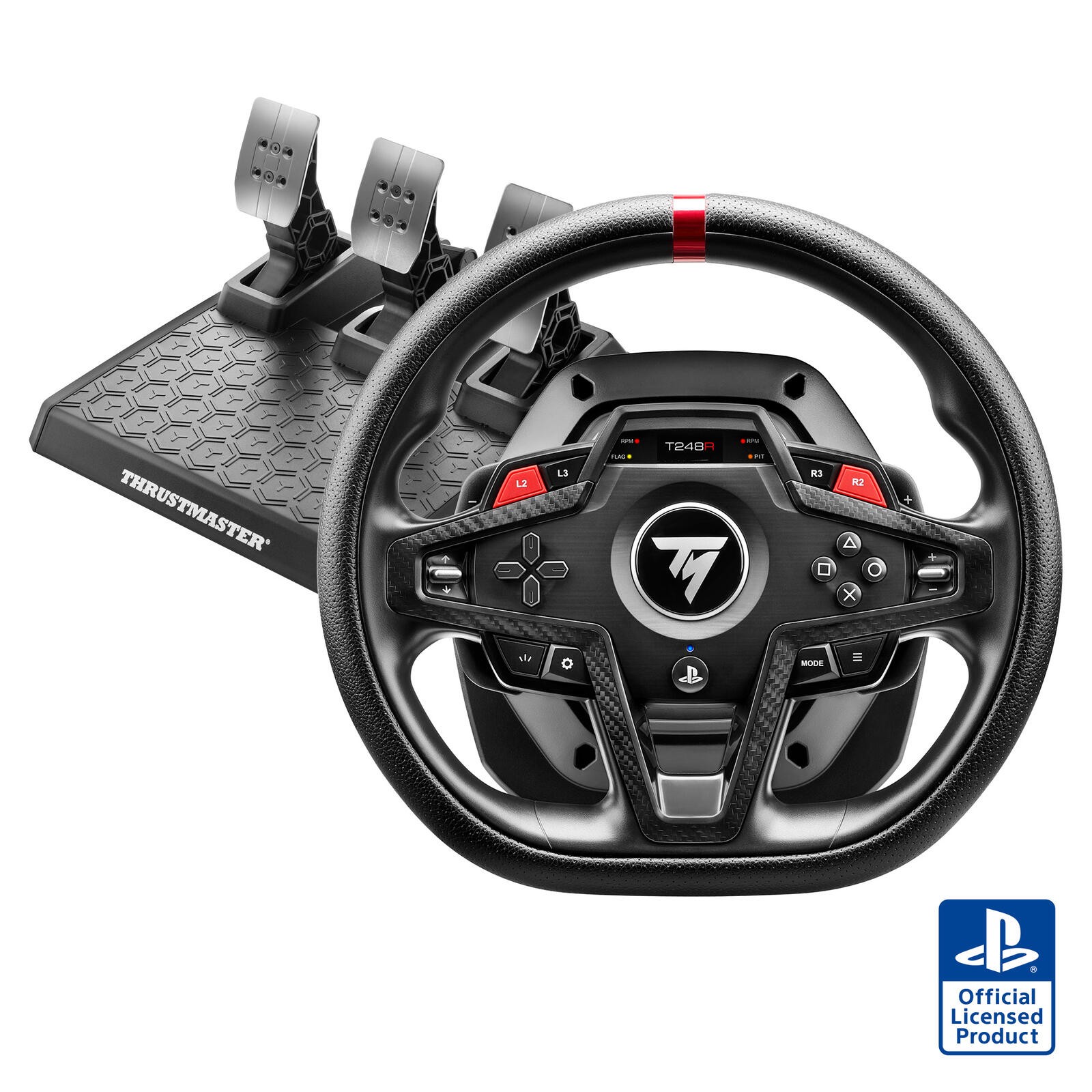 Thrustmaster T248R Carbonio USB Sterzo + Pedali Analogico/Digitale PC,