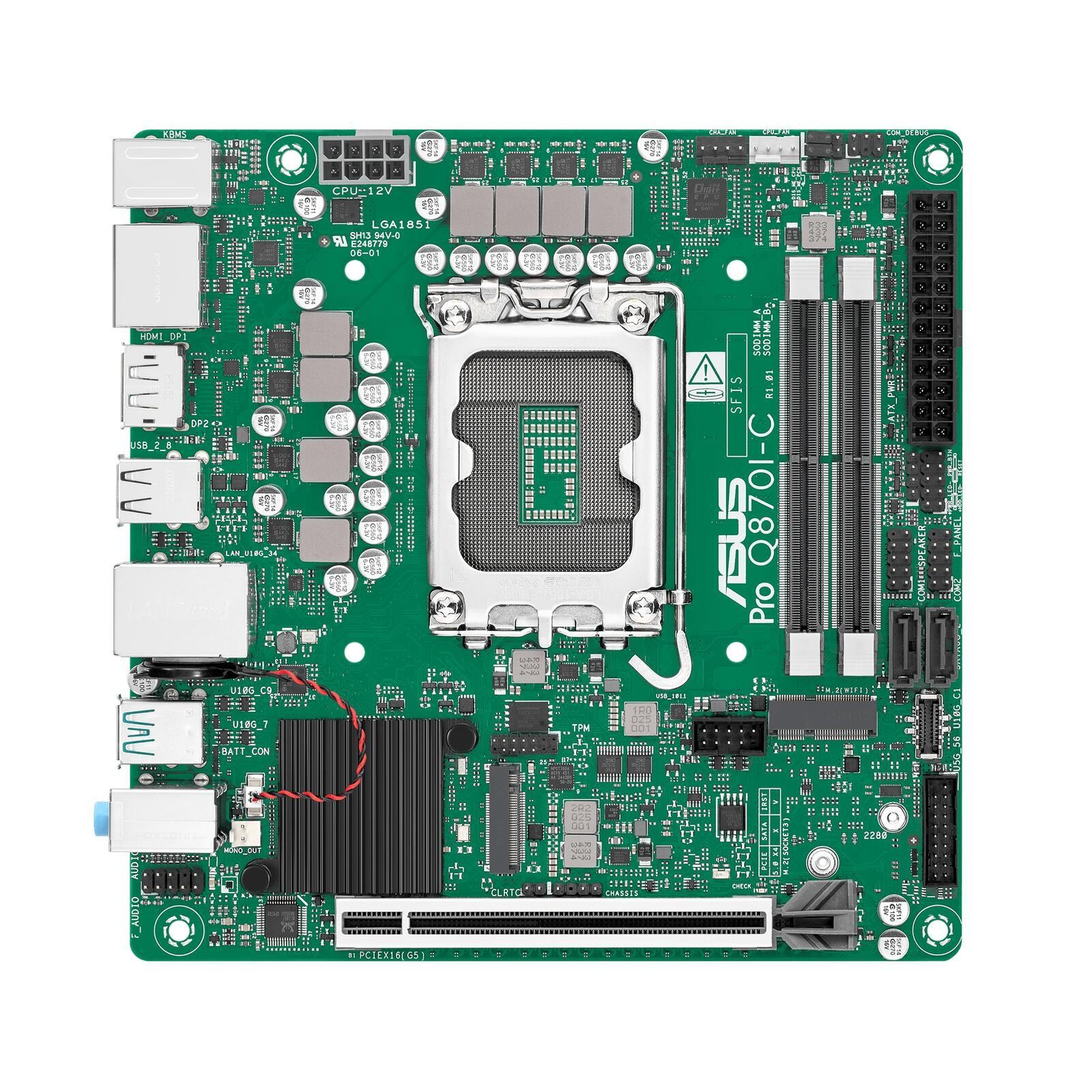 ASUS PRO Q870I-C-CSM Intel Q870 LGA 1851 (Socket V1) mini ITX - ASUS