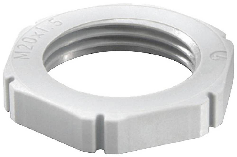 Wiska 10060811 EMUF 16 Gegenmutter schlagfest M16 plastic light grey