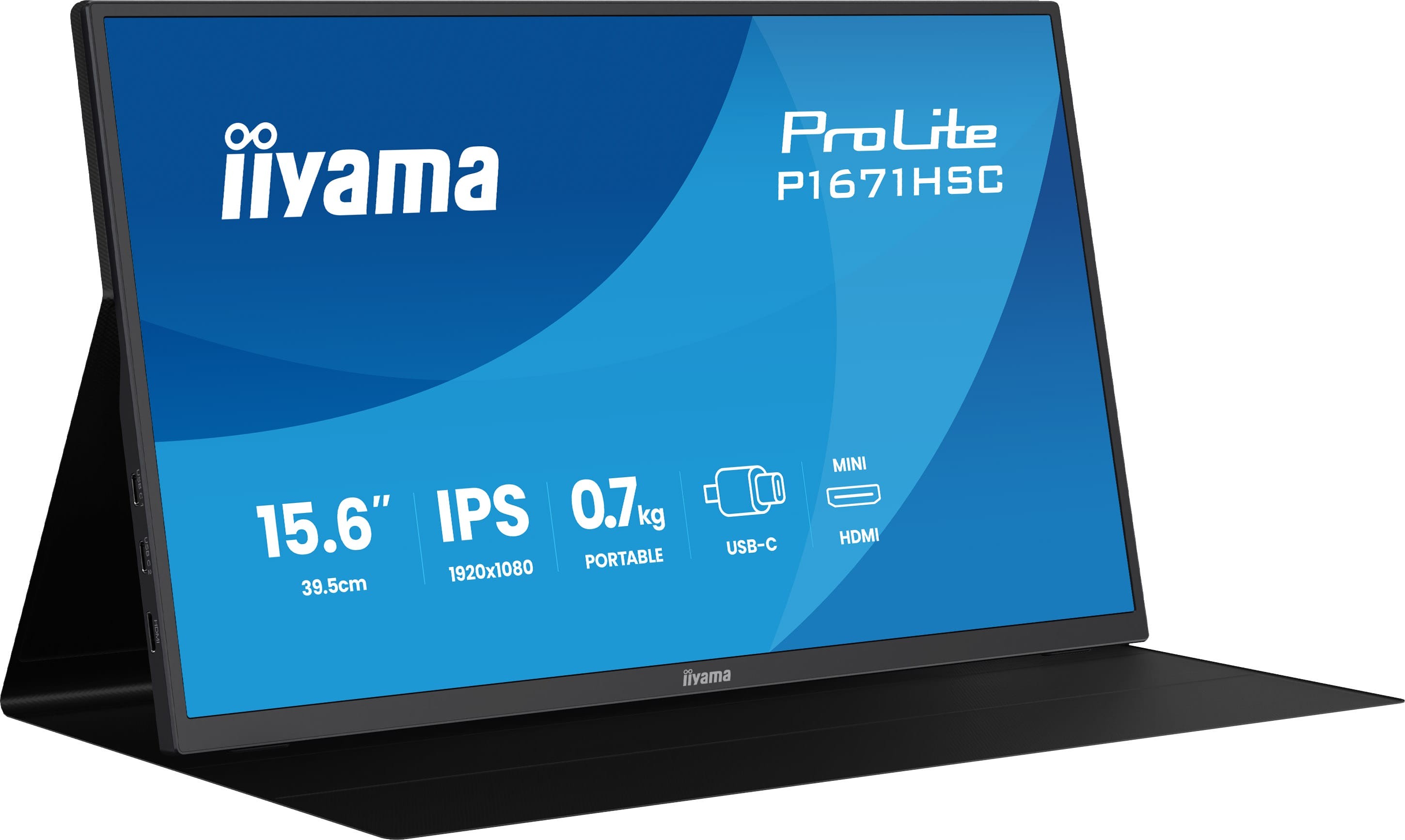 iiyama ProLite P1671HSC-B1 computer monitor 39.6 cm (15.6") 1920 x