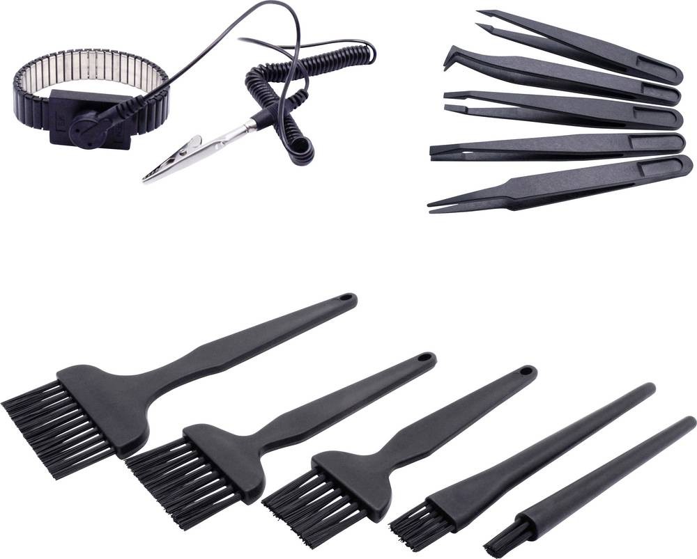 Quadrios ESD-Handgelenkband negro Druckknopf 10mm