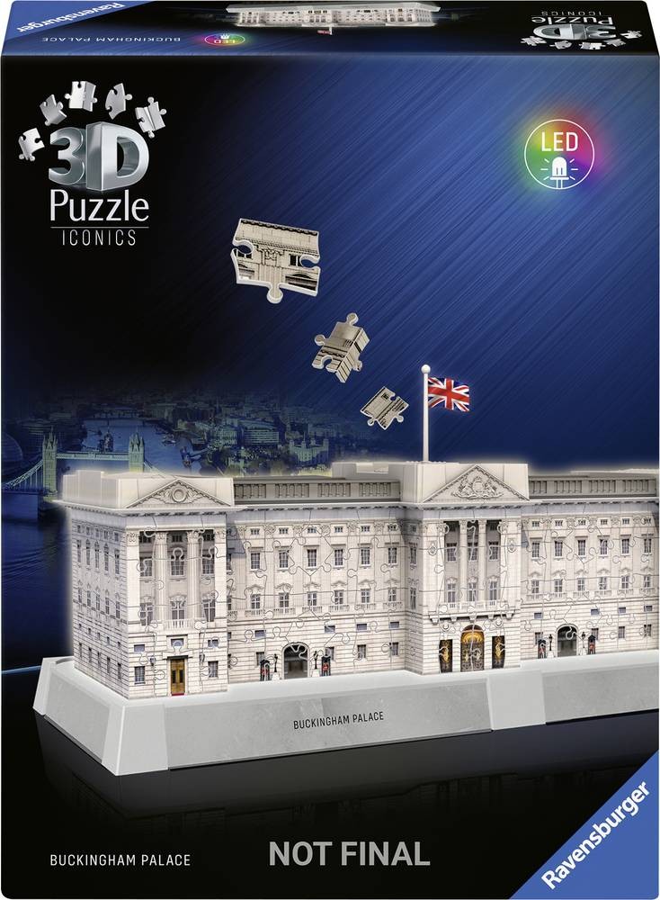 Ravensburger 3D Puzzle Iconics: Buckingham Palace mit LED 12008031 1