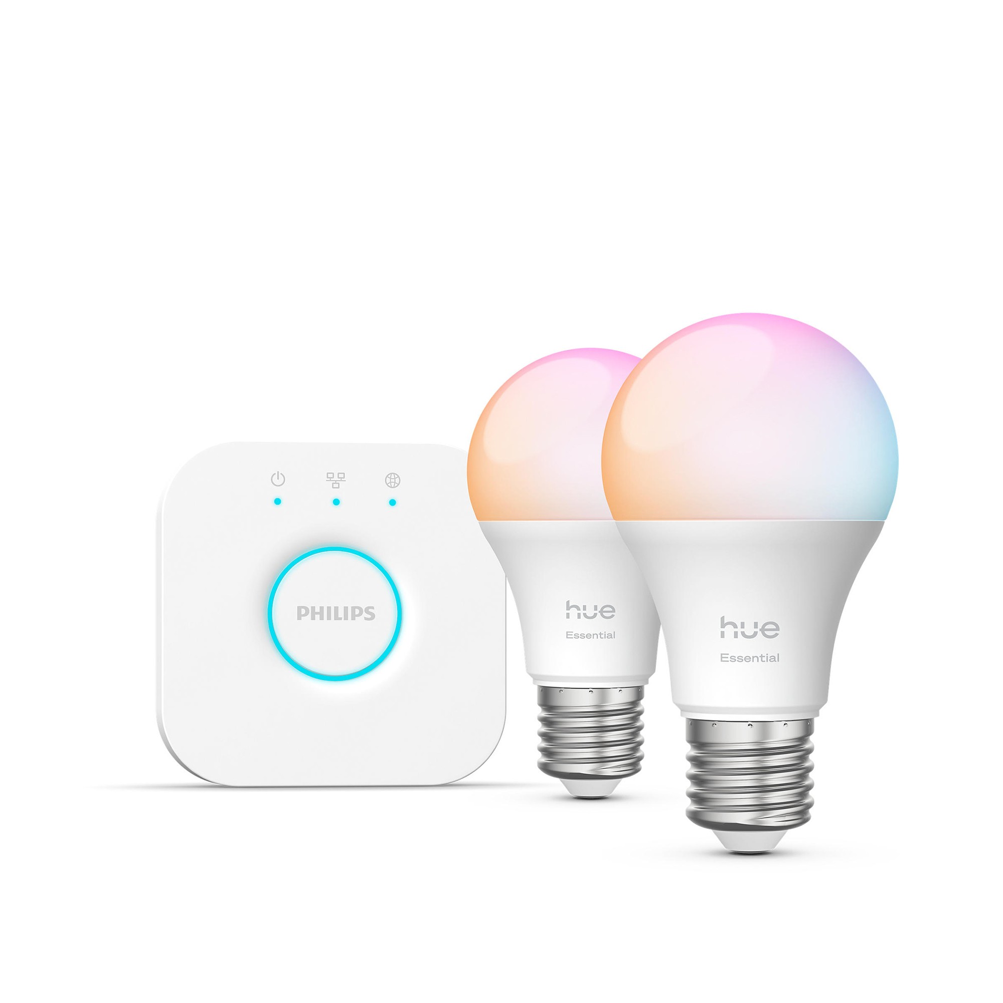 Philips Hue White and Color ambiance Essential starter kit: 2 E27