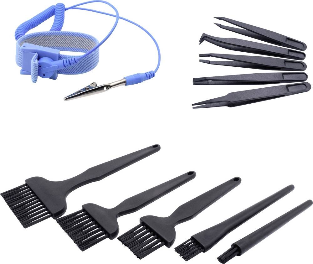 Quadrios ESD-Handgelenkband blue Druckknopf 10mm