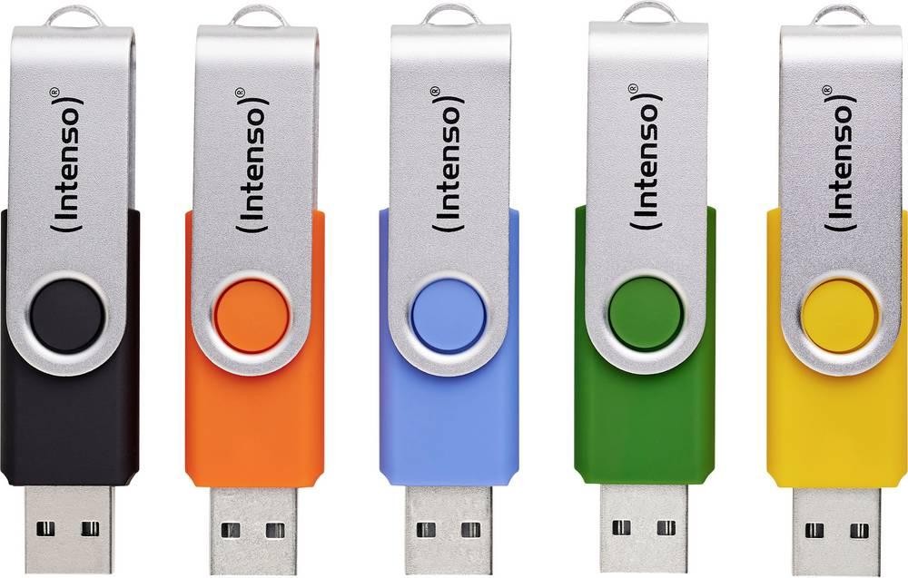 Intenso 5 x USB flash drive Office Line, 32 GB, USB-A, 3.2 Gen 1x1,