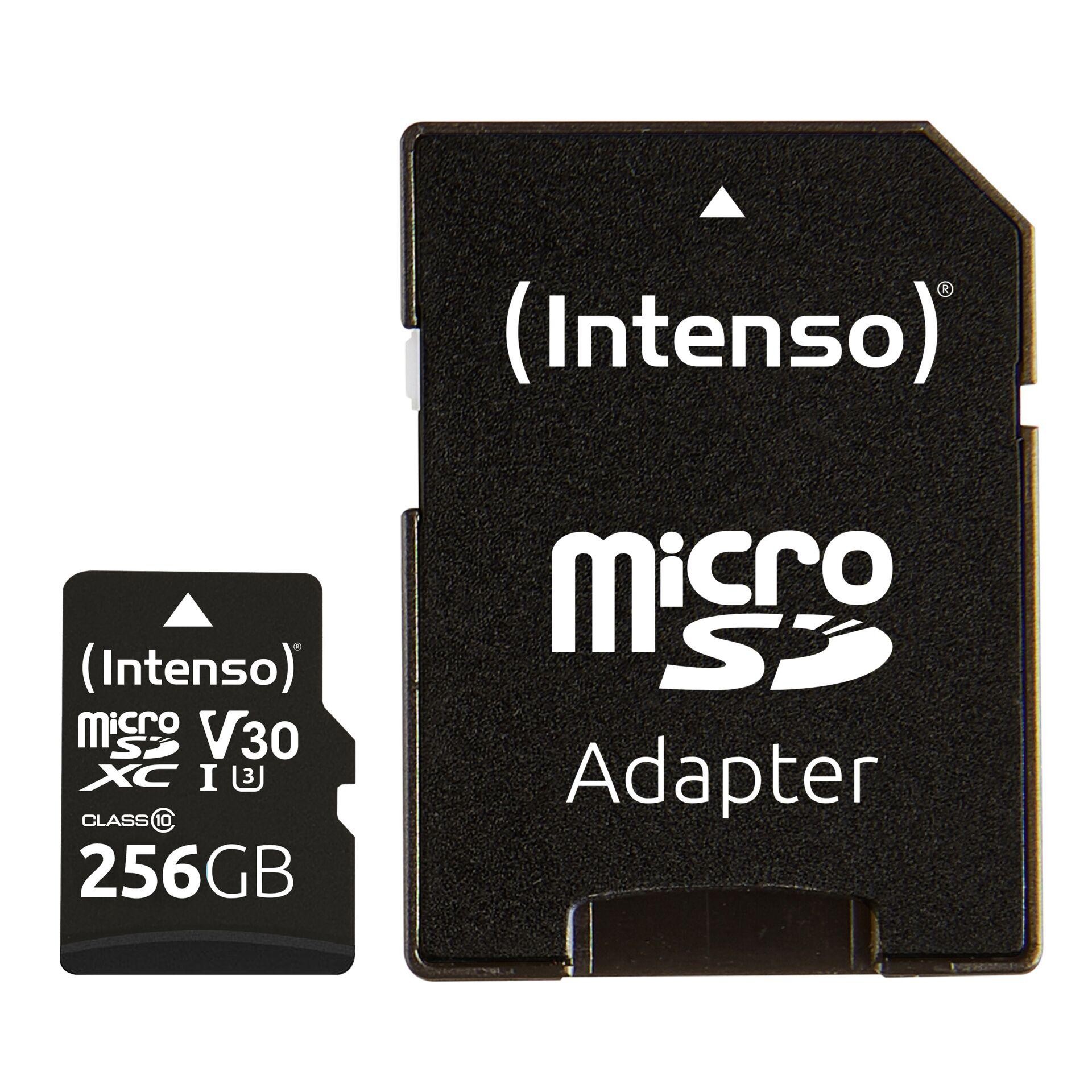 Intenso 3433492 mémoire flash 256 Go MicroSDXC UHS-I Classe 10 -