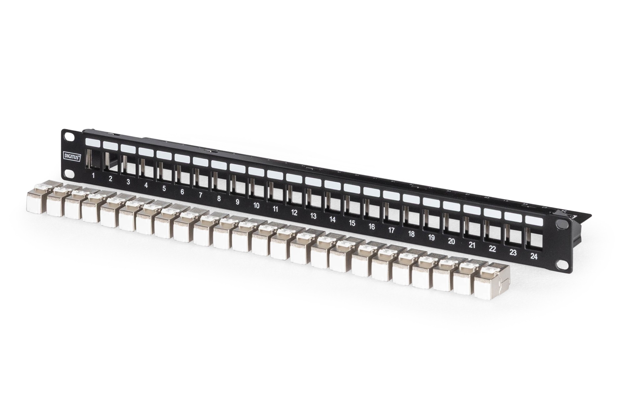 Digitus Modular patch panel, 24-port equipped with 24x DN-93615 -