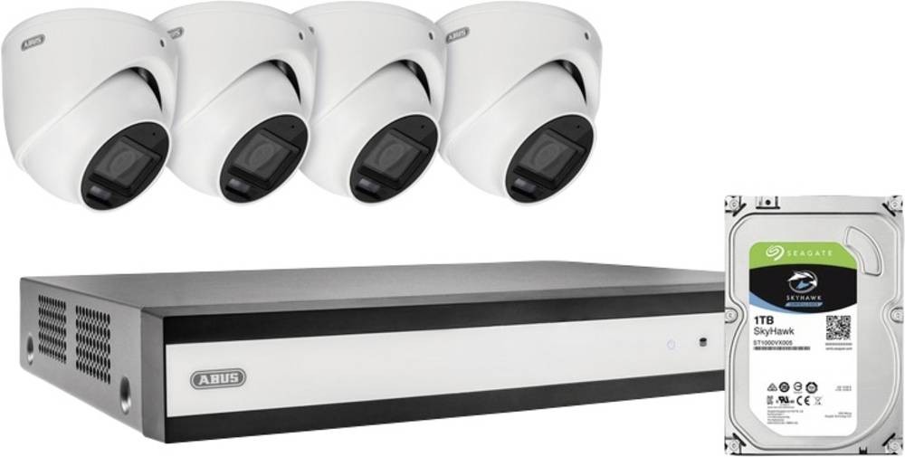 ABUS TVVR33843D Kabelgebunden IP-Überwachungs-Set 2960 x 1665 Pixel