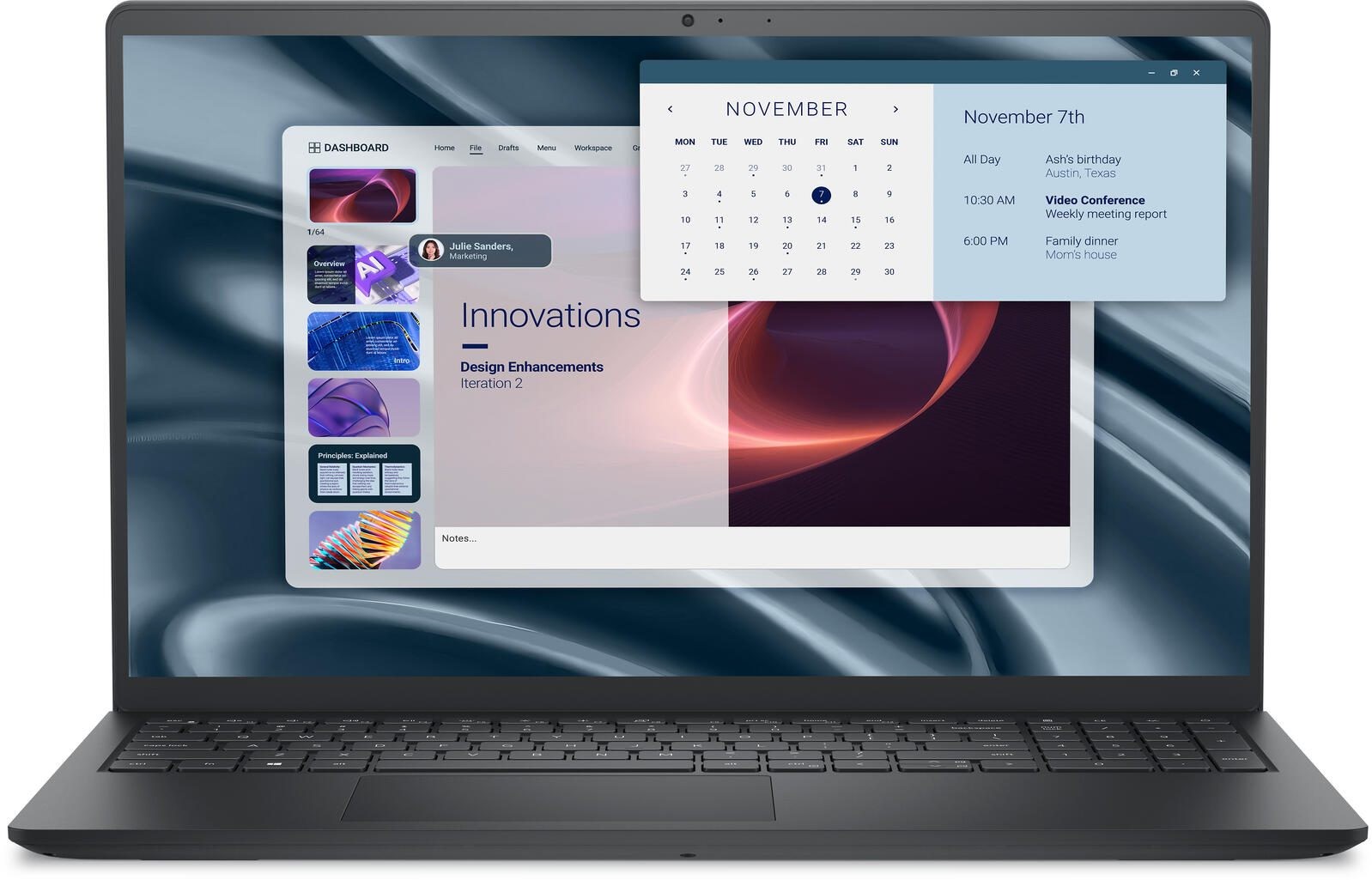 Dell Pro 15 Essential PV15255 AMD Ryzen 5 7520U Notebook 39,6 cm (