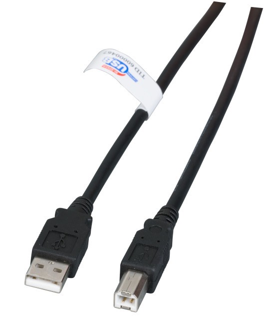 EFB Elektronik K5203.0,5 cable USB USB 2.0 0,5 m USB A USB B Negro -