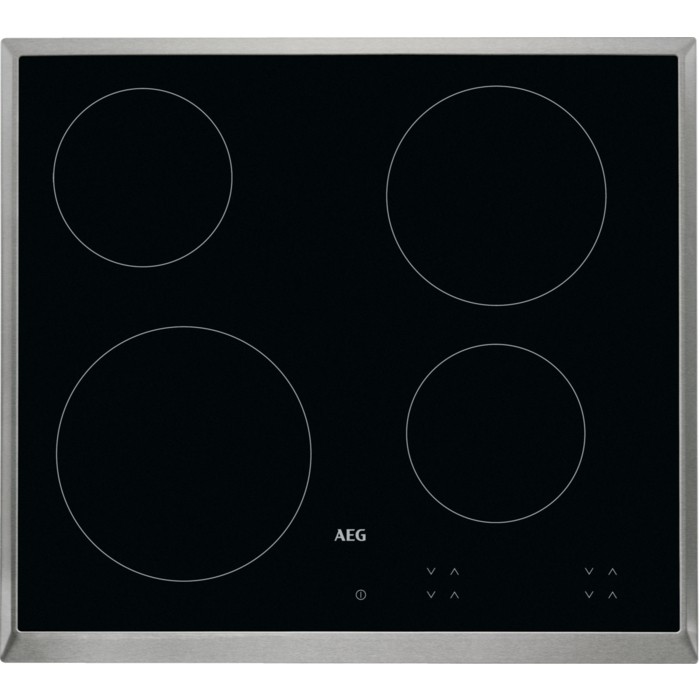 AEG HK624000XB Black Built-in Halogen 4 zone(s) - AEG HK624000XB,