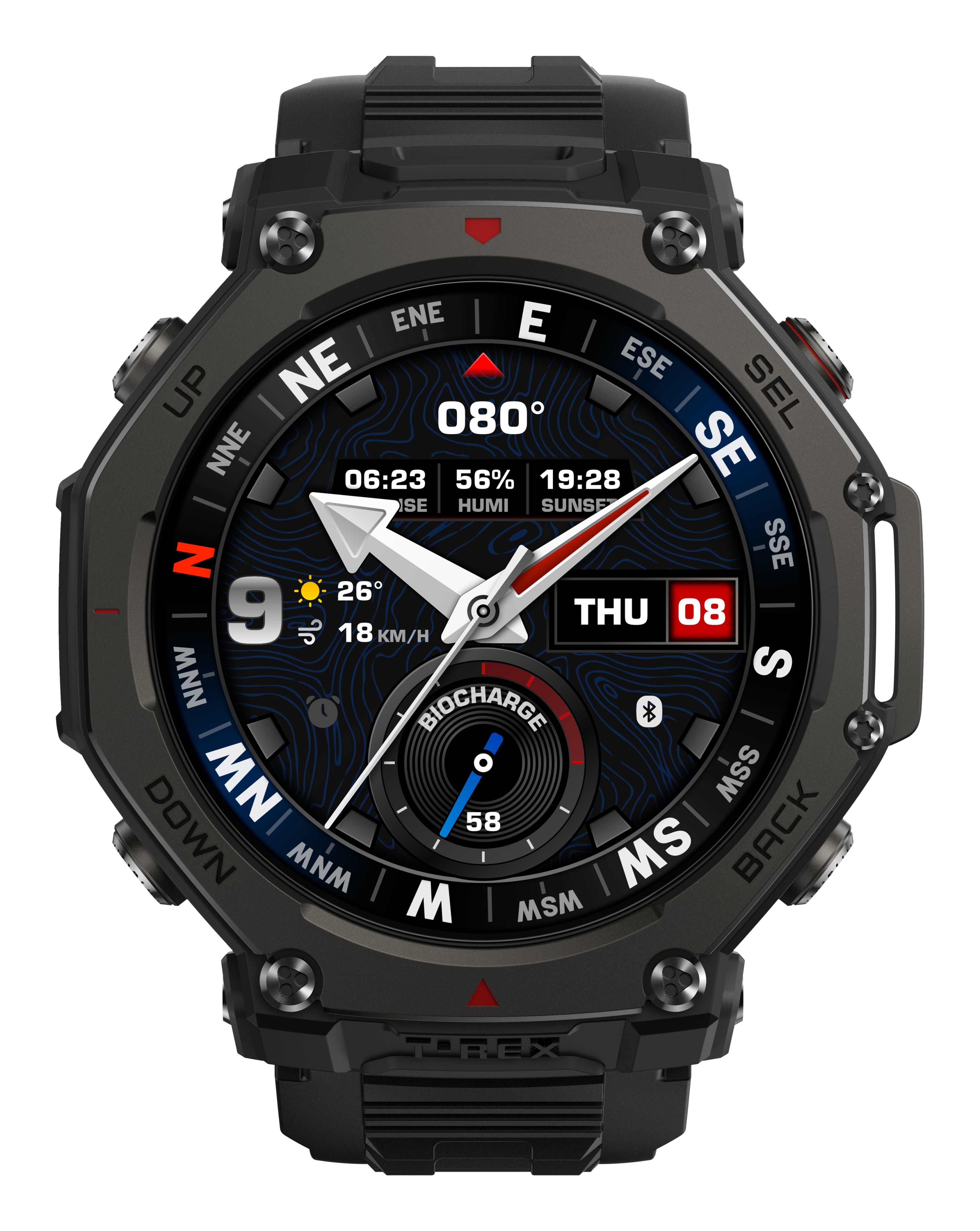 Amazfit T-Rex 3 Pro 3,81 cm (1.5") AMOLED 48 mm Numérique 480 x 480