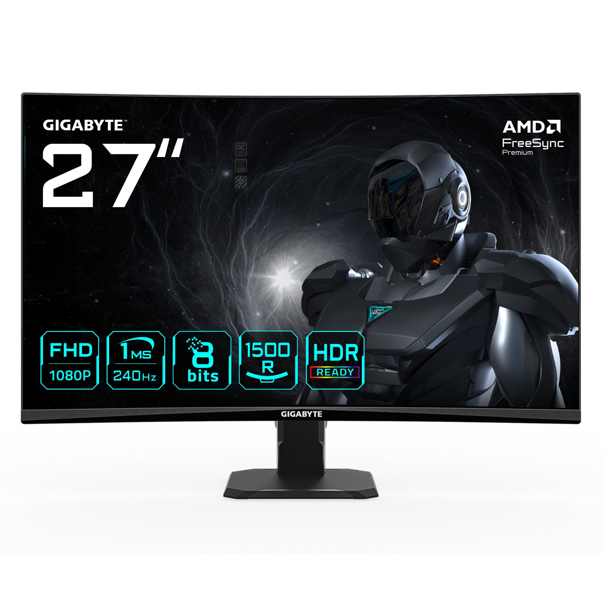 GIGABYTE GS27FC2 27" FHD Curved Gaming Monitor - 1920 x 1080, 240Hz,