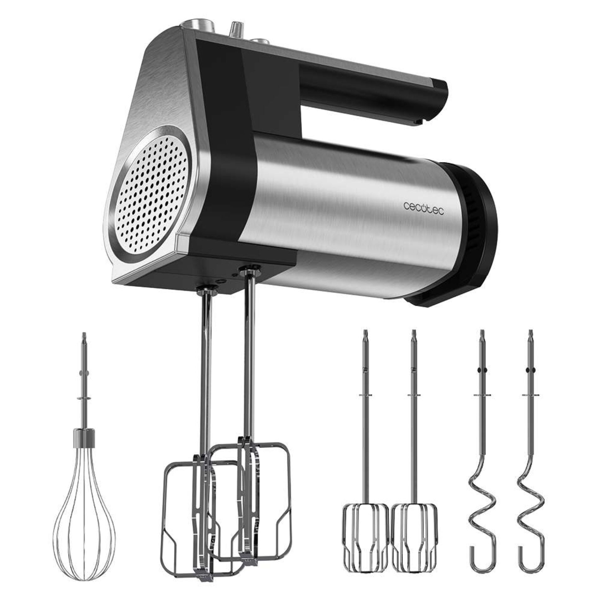 Cecotec PowerTwist 500 Hand mixer 500 W Black, Stainless steel -