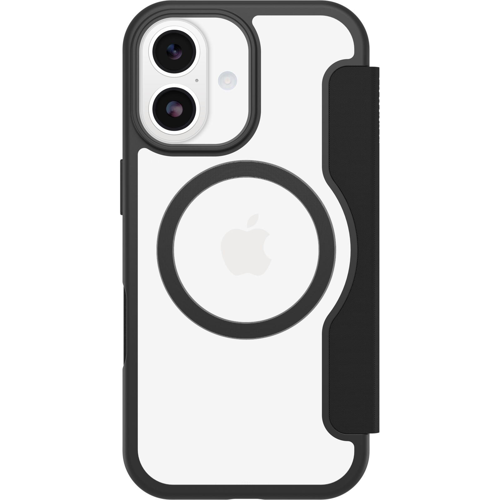 OtterBox React Folio avec MagSafe pour Apple iPhone 17 - Clear/noir