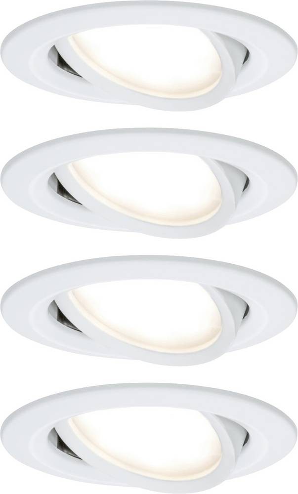 Paulmann 41307 Nova Coin Einbauleuchte 4er Set LED LED 24W white (