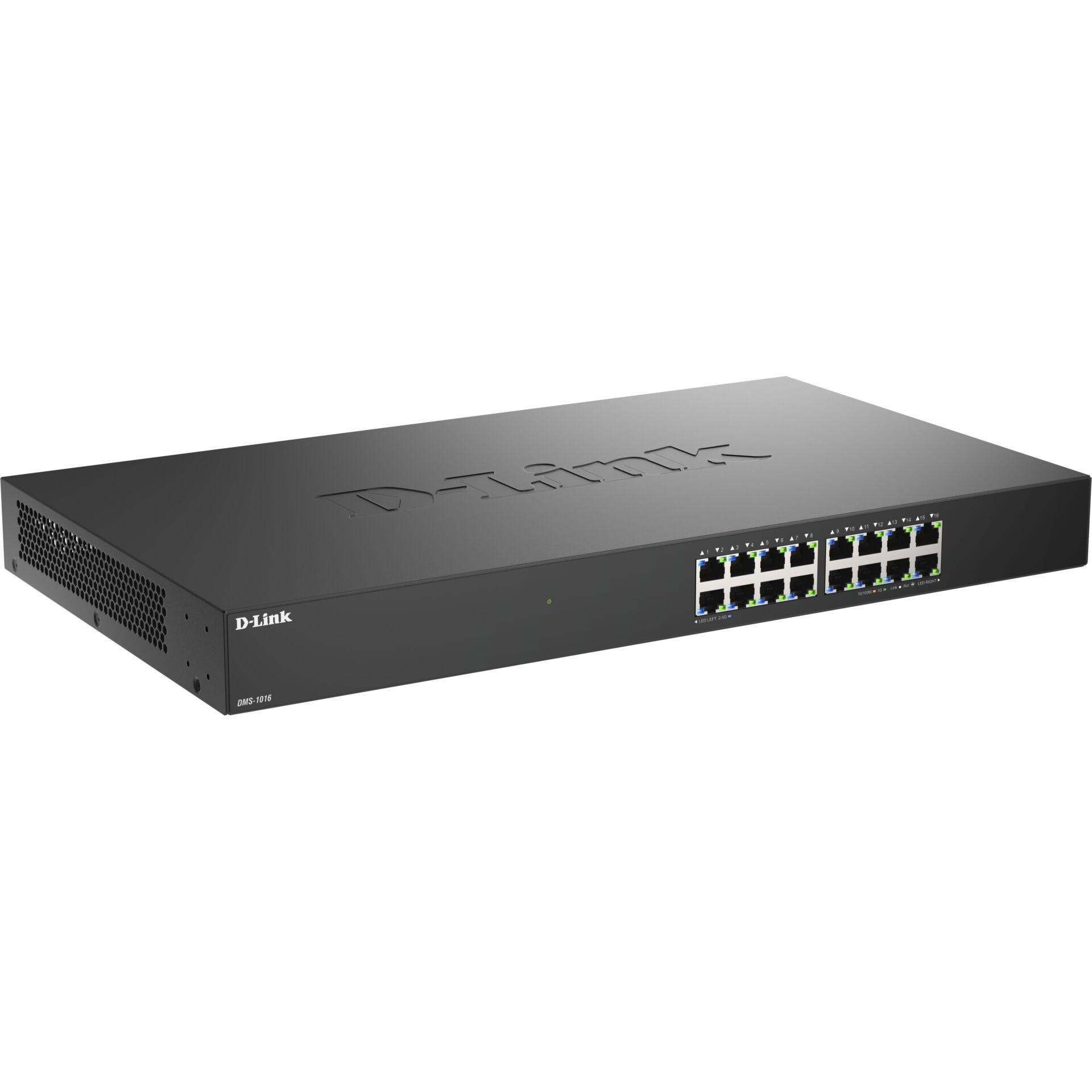 D-Link 16-Port 2.5G Multi-Gigabit Unmanaged Switch - D-Link 16-Port 2.