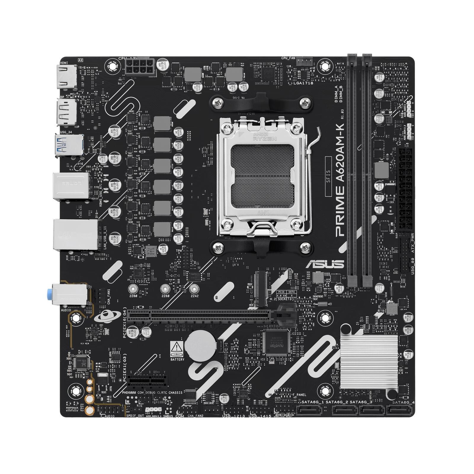 ASUS PRIME A620AM-K AMD A620A Emplacement AM5 micro ATX - ASUS PRIME