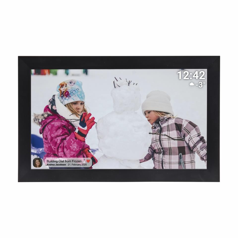 Denver PFF-1504B digital photo frame Black 39.6 cm (15.6")
