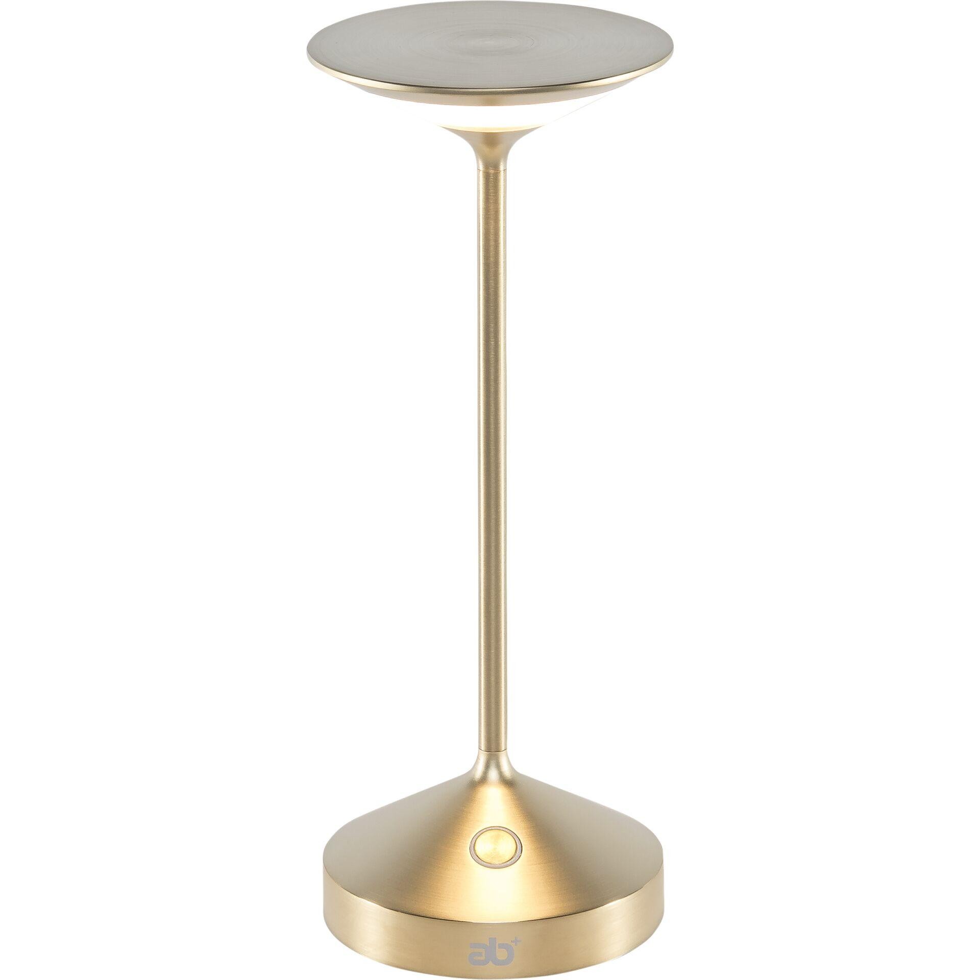 ab+ by Abert Tempo Mini portablee Tischleuchte Messing