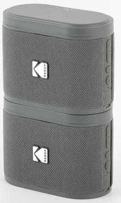 Kodak SoundBrix Wireless Stack Speaker (Treble Gray), 2PCS