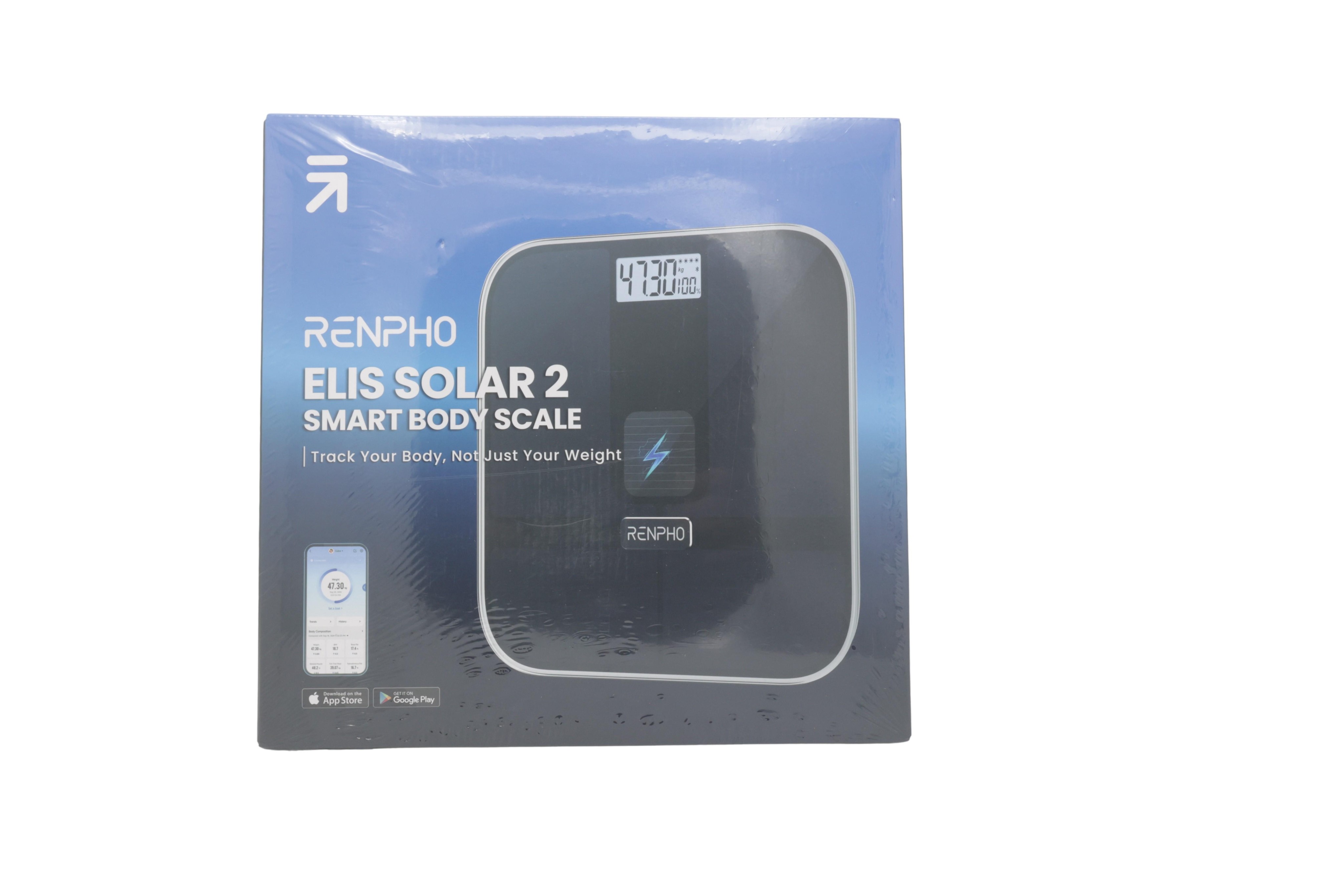 RENPHO Personenwaage Elis Solar 2 Smart schwarz für max. 180,0 kg