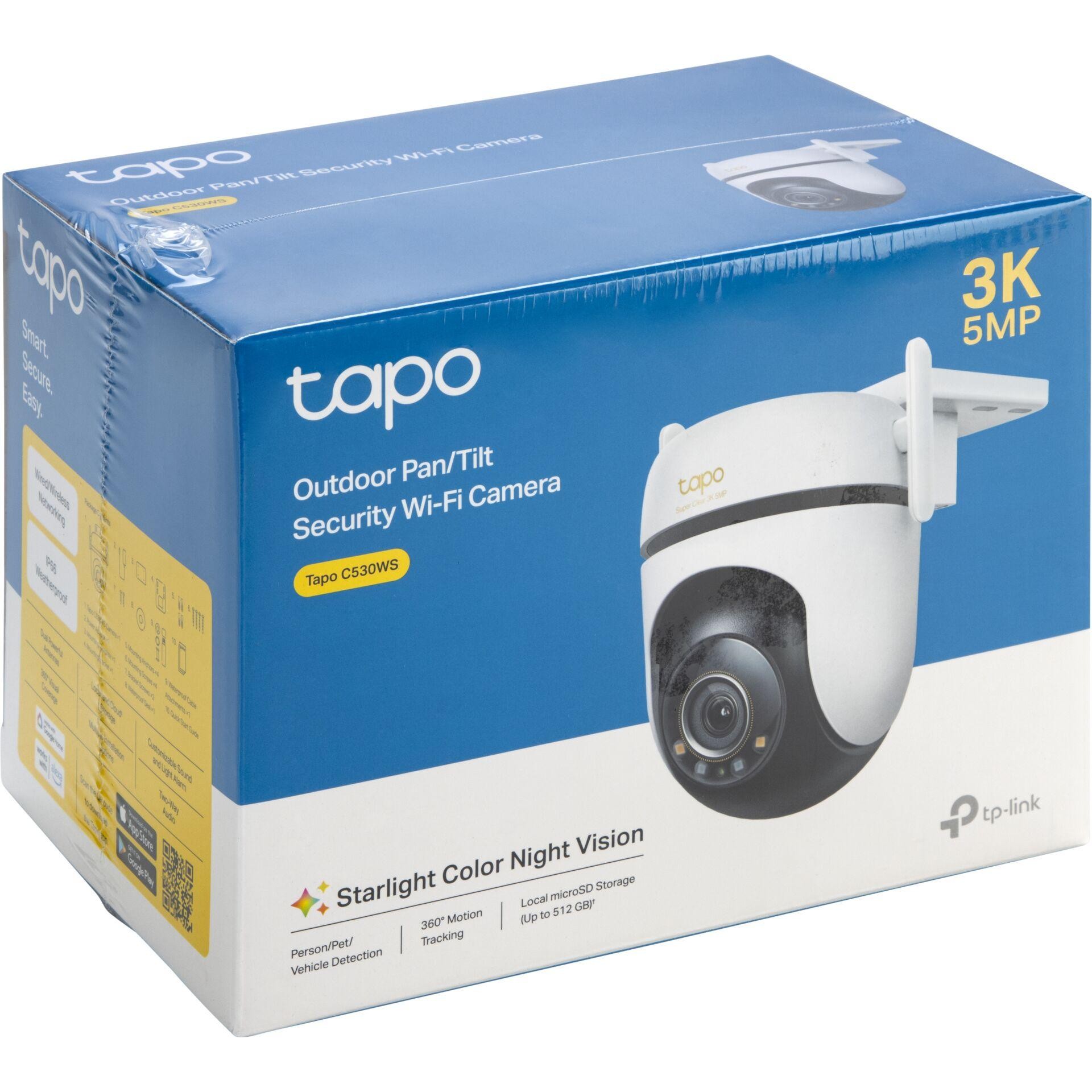 TP-Link Outdoor Pan/Tilt Security Wi-Fi Camera SPEC: 3K 5MP (
