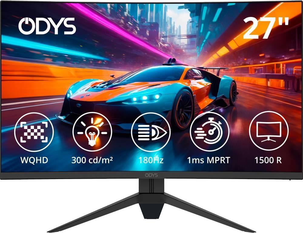 ODYS Q27-X LED-Monitor EEK F (A - G) 68.6cm (27 Zoll) 2560 x 1440