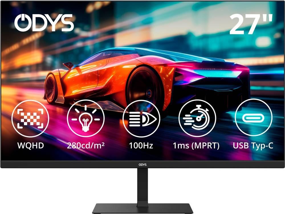 ODYS i27-Q-100 LED-Monitor EEK E (A - G) 68.6cm (27 Zoll) 2560 x 1440