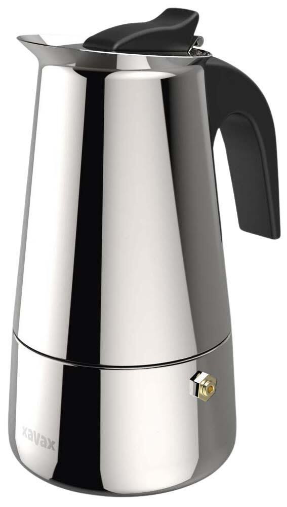 xavax 4 Tassen Espressokocher silber/schwarz