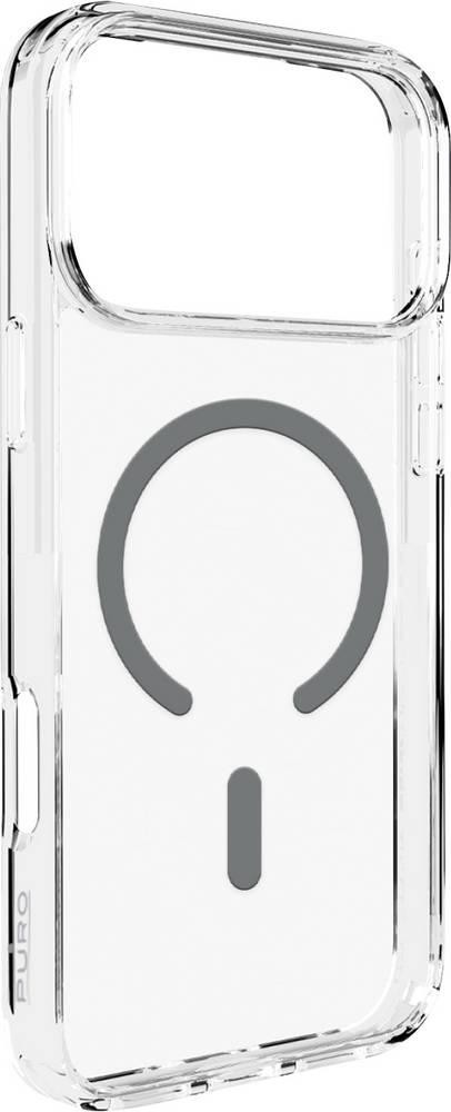 Puro Cover Apple iPhone 17 Pro Transparent, Grau MagSafe kompatibel