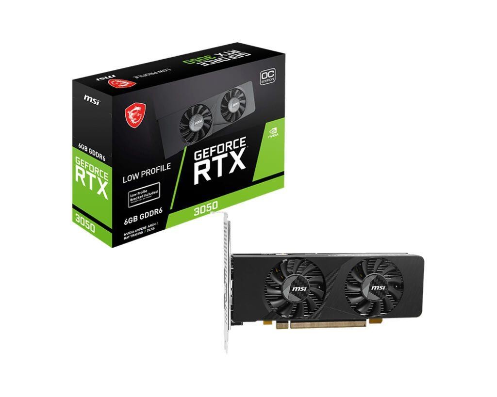 MSI RTX 3050 6GB LP E OC GDDR6 1 Fan