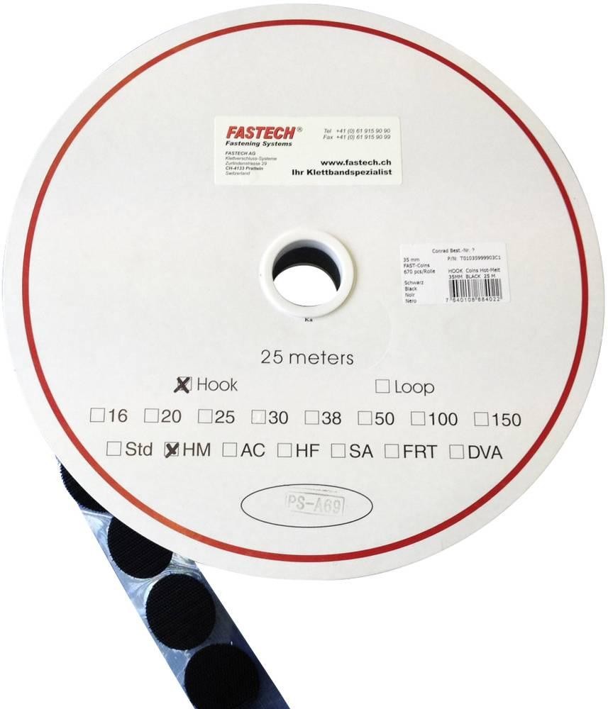 FASTECH Klettpunkt á Aufkleben Hotmelt Haftteil (Ø) 47mm noir 101