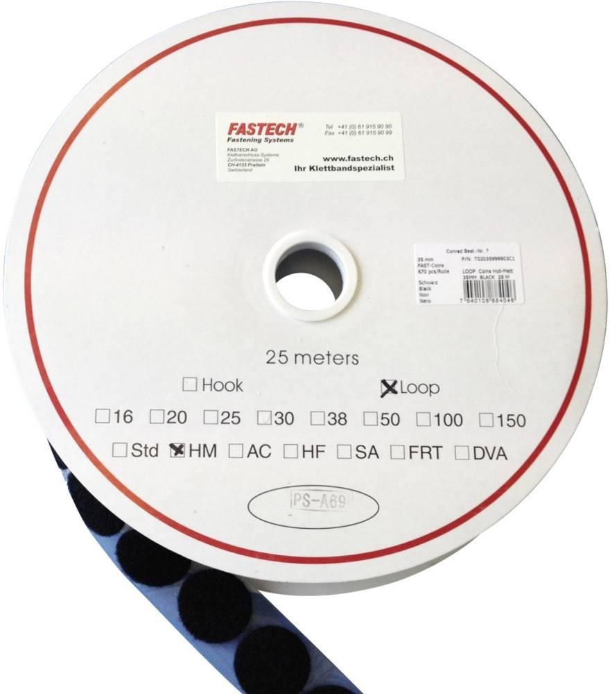 FASTECH Klettpunkt to Aufkleben Hotmelt Flauschteil (Ø) 47mm black