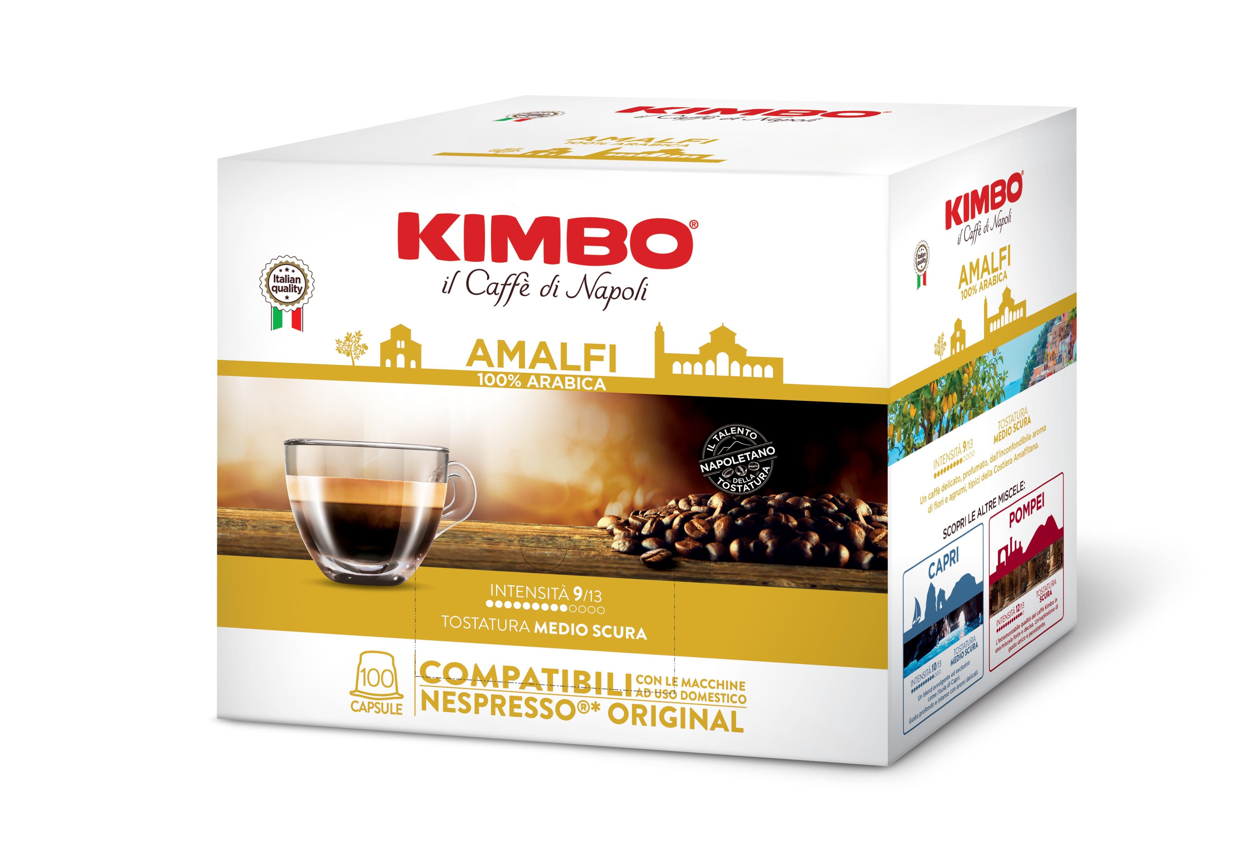 Kimbo Amalfi - cápsulas para Nespresso System 100 pieza a 5,4g