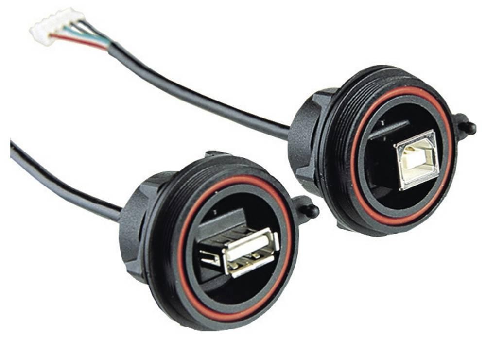 Bulgin USB-Kabel, 5-polig, Buchse, USB A, PX0843/A Buchse, Buchse