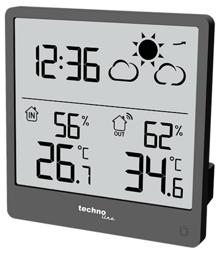 Technoline WS 9138 digital weather station Grey Battery - Technoline