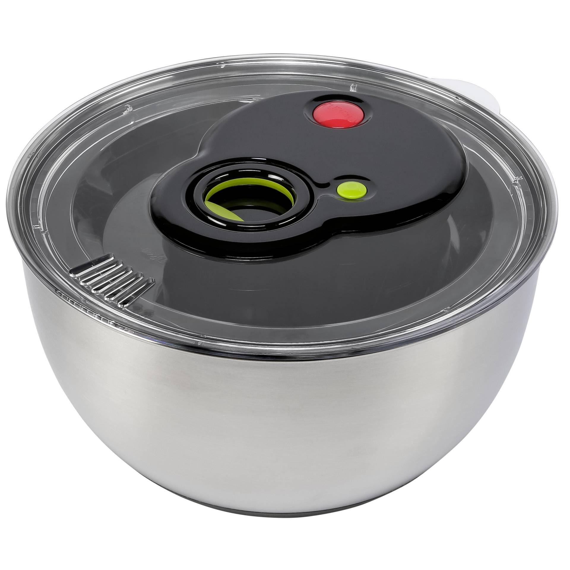 Emsa Salatschleuder 4,5l 513441 Turboline edelstahl/schwarz