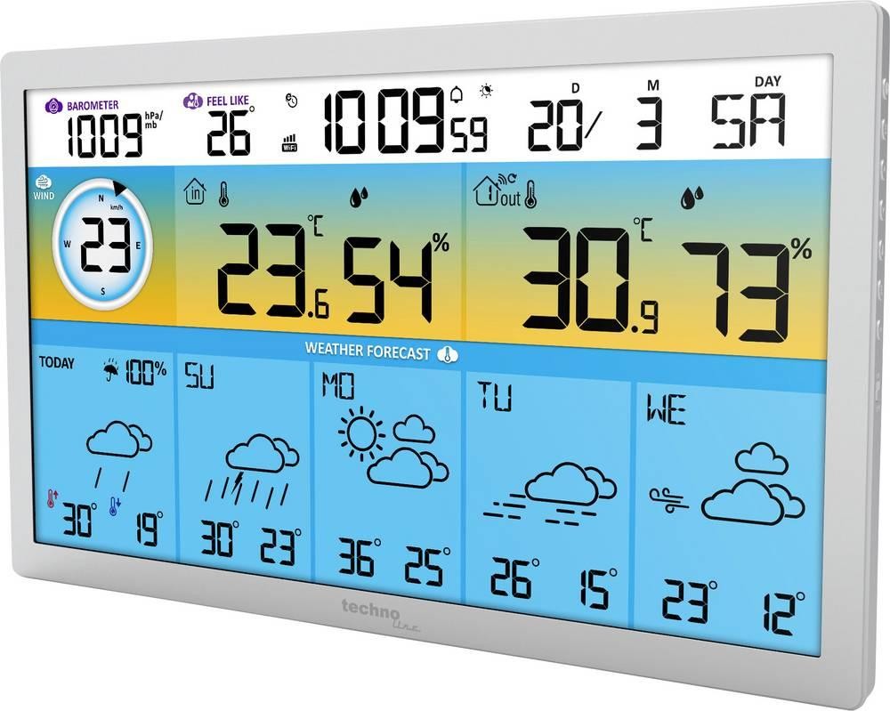 Technoline WD 2500 station météo numérique Gris - Technoline WD