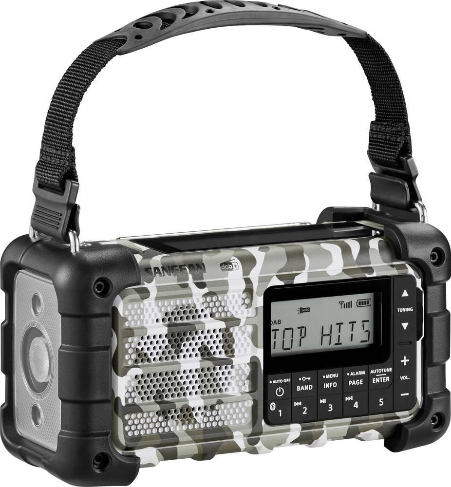 Sangean MMR-99 DAB+ Camo Notfallradio DAB+, UKW AUX, USB, Bluetooth