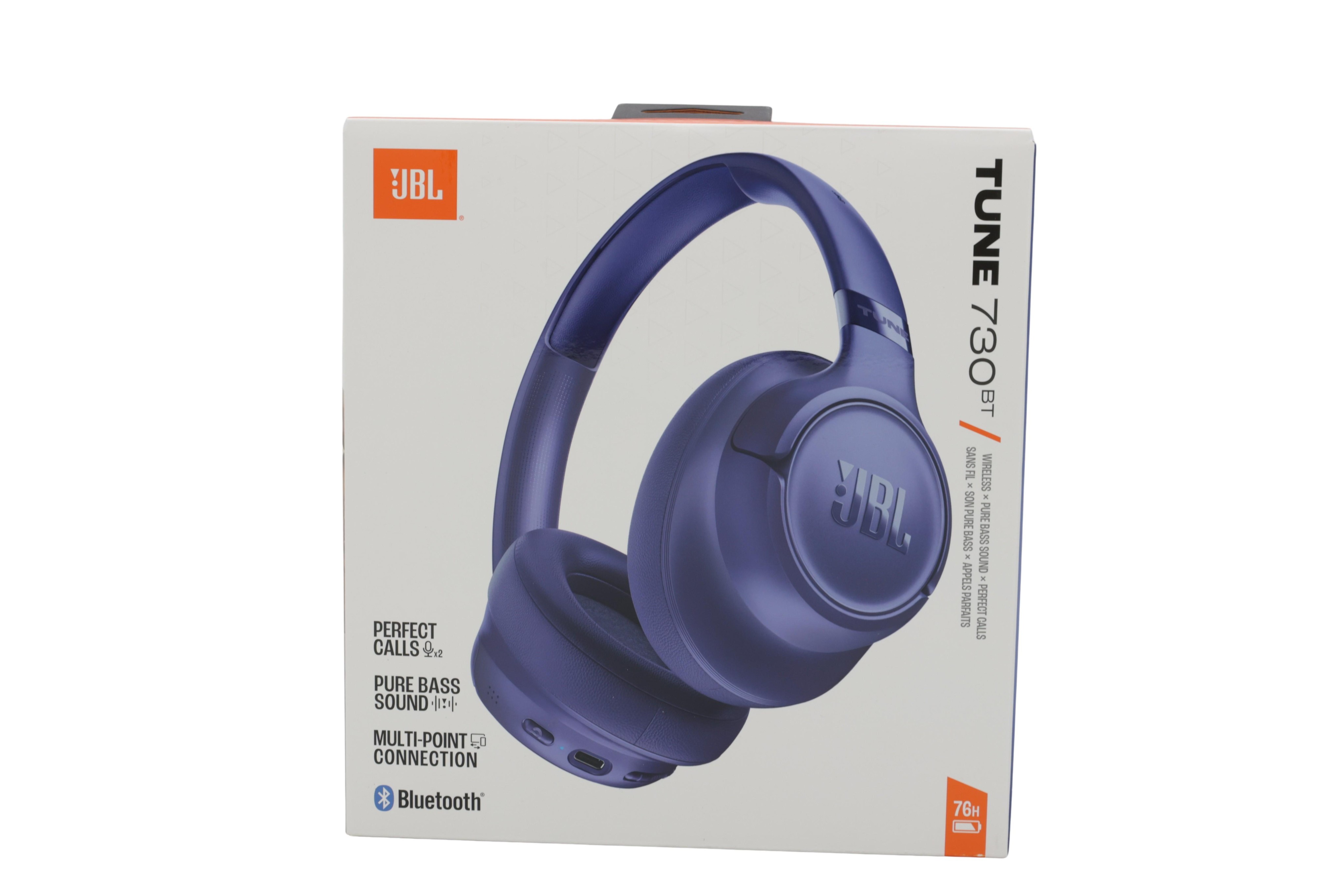 JBL JBLT730BTBLU Tune 730 BT Over-Ear Kopfhrer, Blau