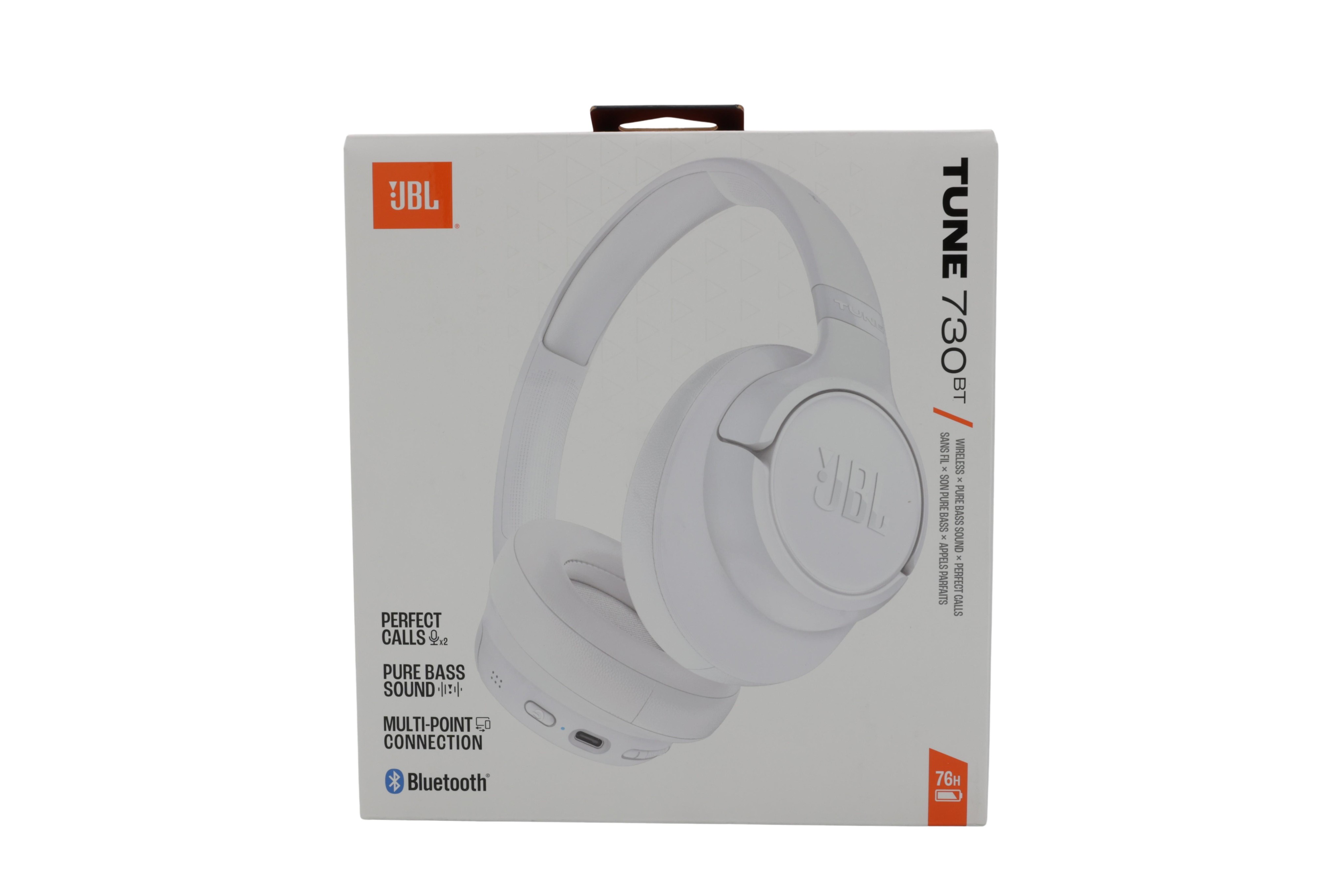 JBL JBLT730BTWHT Tune 730 BT Over-Ear Kopfhrer, Wei